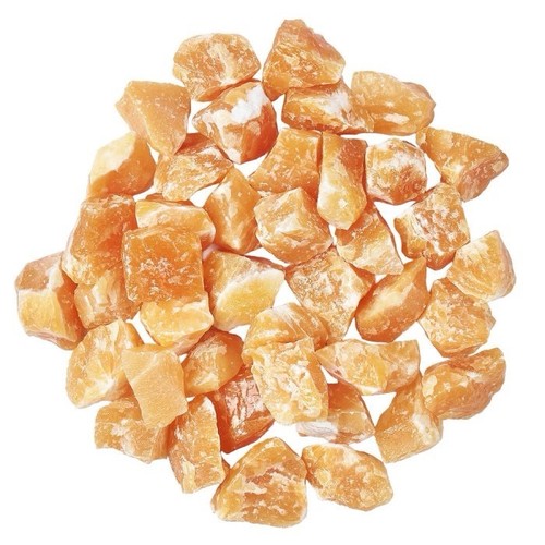 1kg rough orange calcite - orange, –