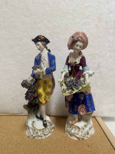 Antica coppia statuine - antica,