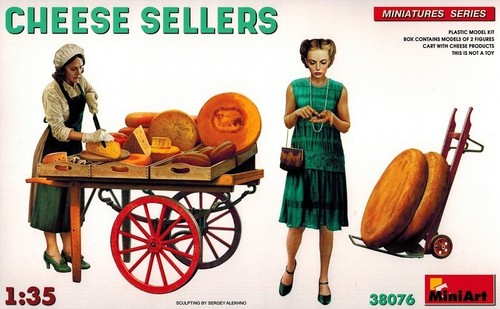 Miniart 38076 cheese sellers - cheese,